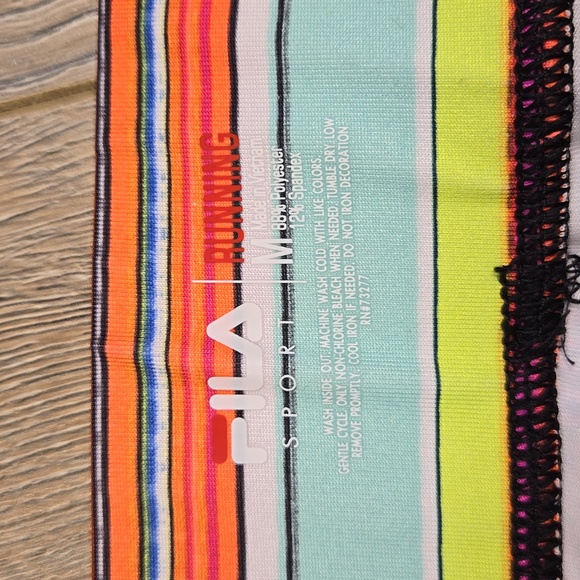 Fila bright multi-coloured running shorts, size medium - Picture 7 of 7